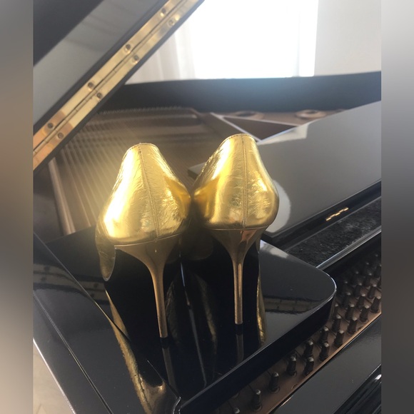 BALMAIN gold pumps 7.5 sz , all inclusive BRAND NEW - Picture 7 of 11